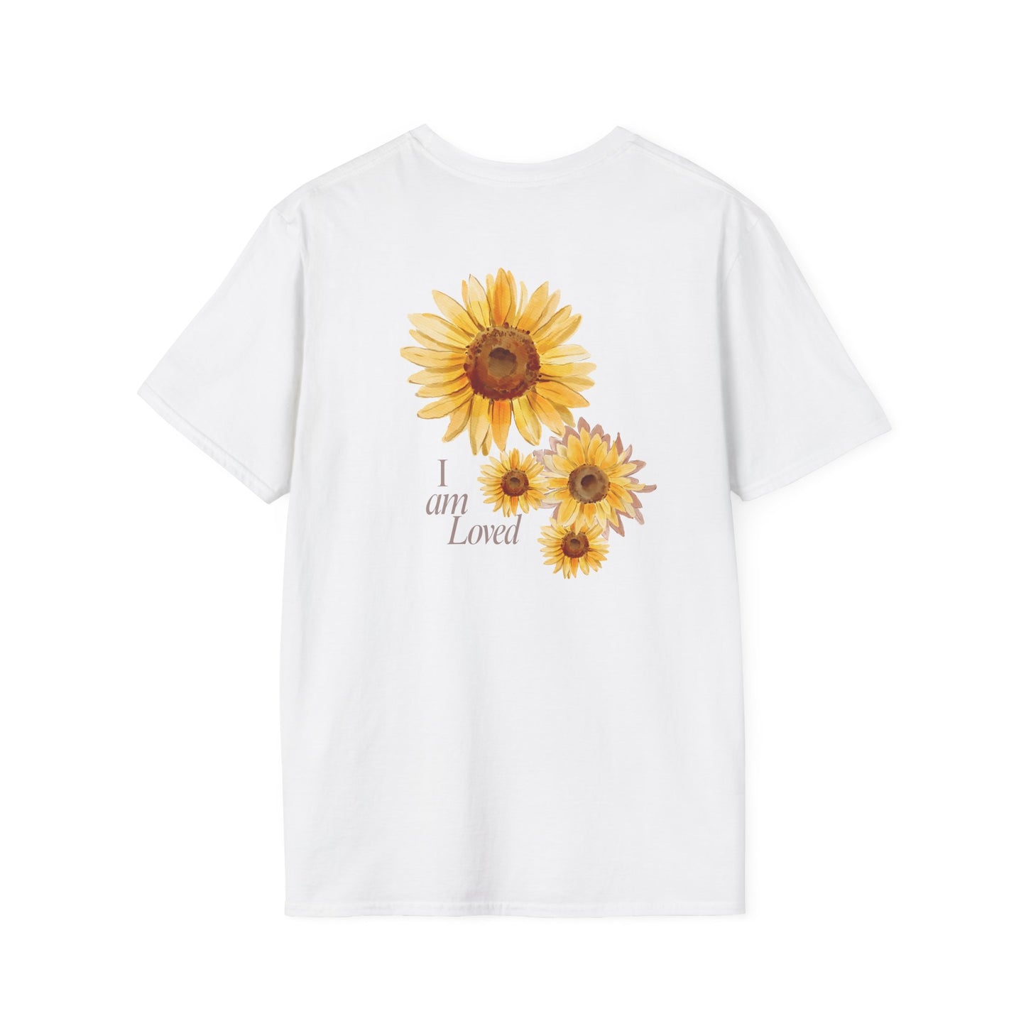 Sunflower "Grow • Blossom • Bloom" T-Shirt — I Am Loved Floral Tee