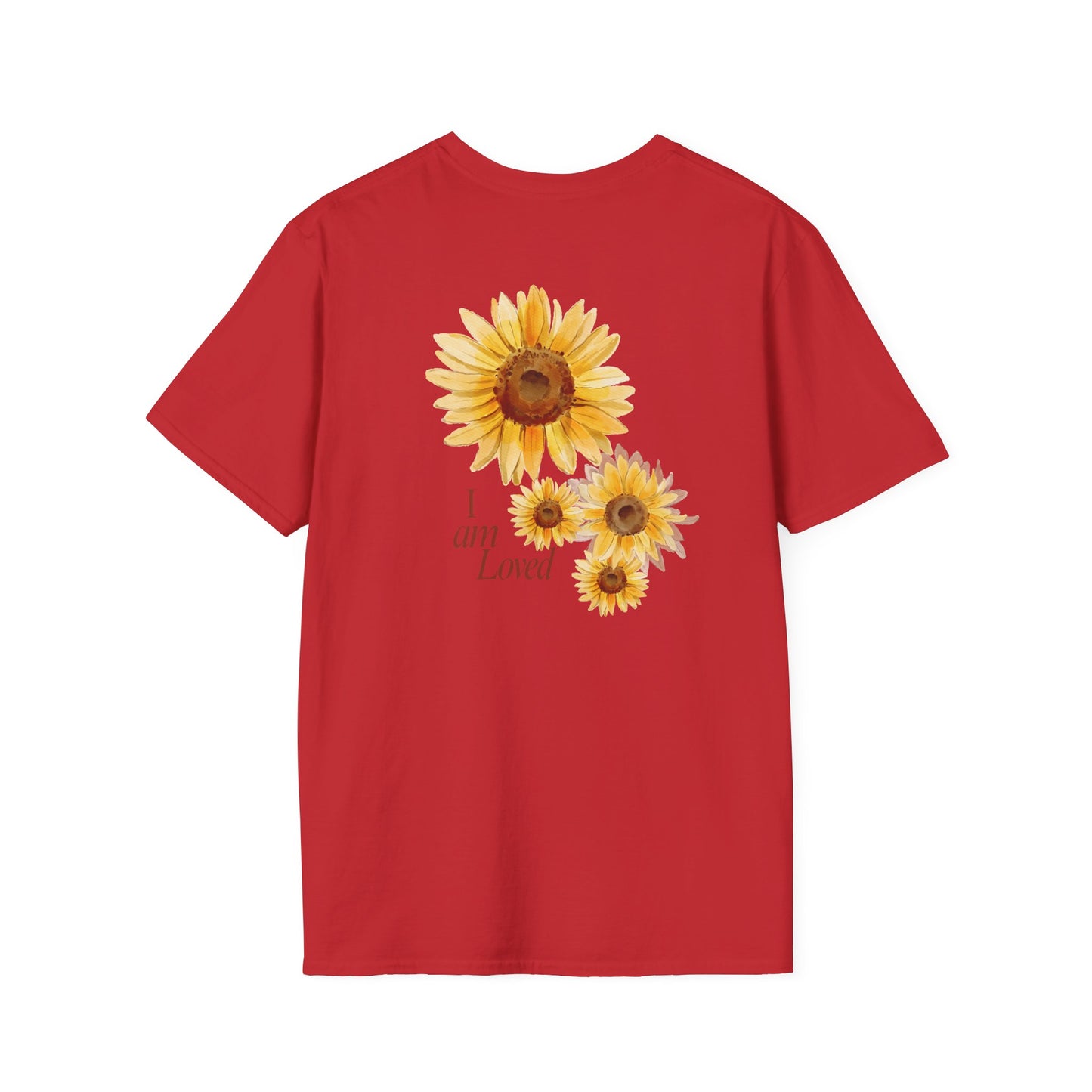 Sunflower "Grow • Blossom • Bloom" T-Shirt — I Am Loved Floral Tee