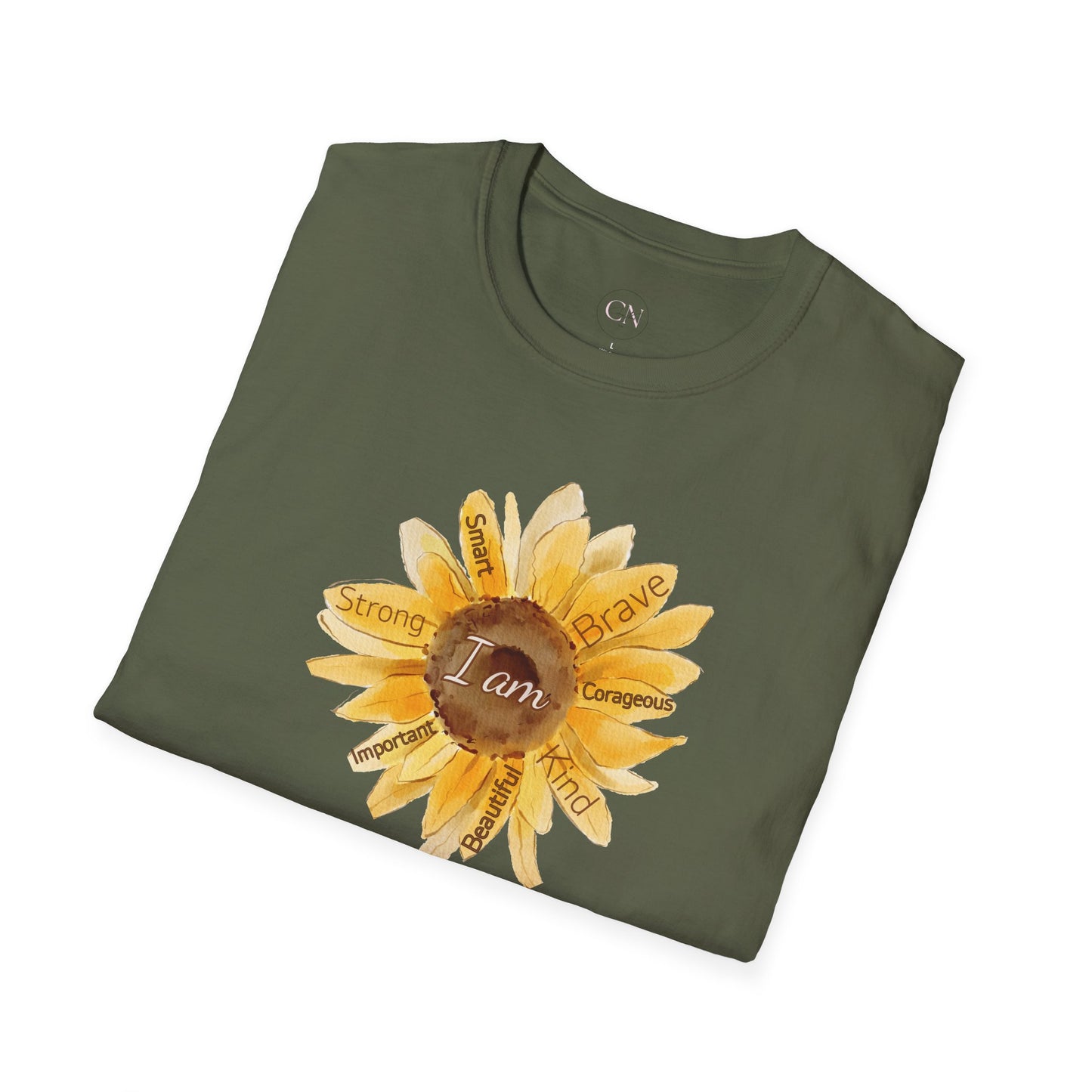 Sunflower — I Am Loved Floral Tee