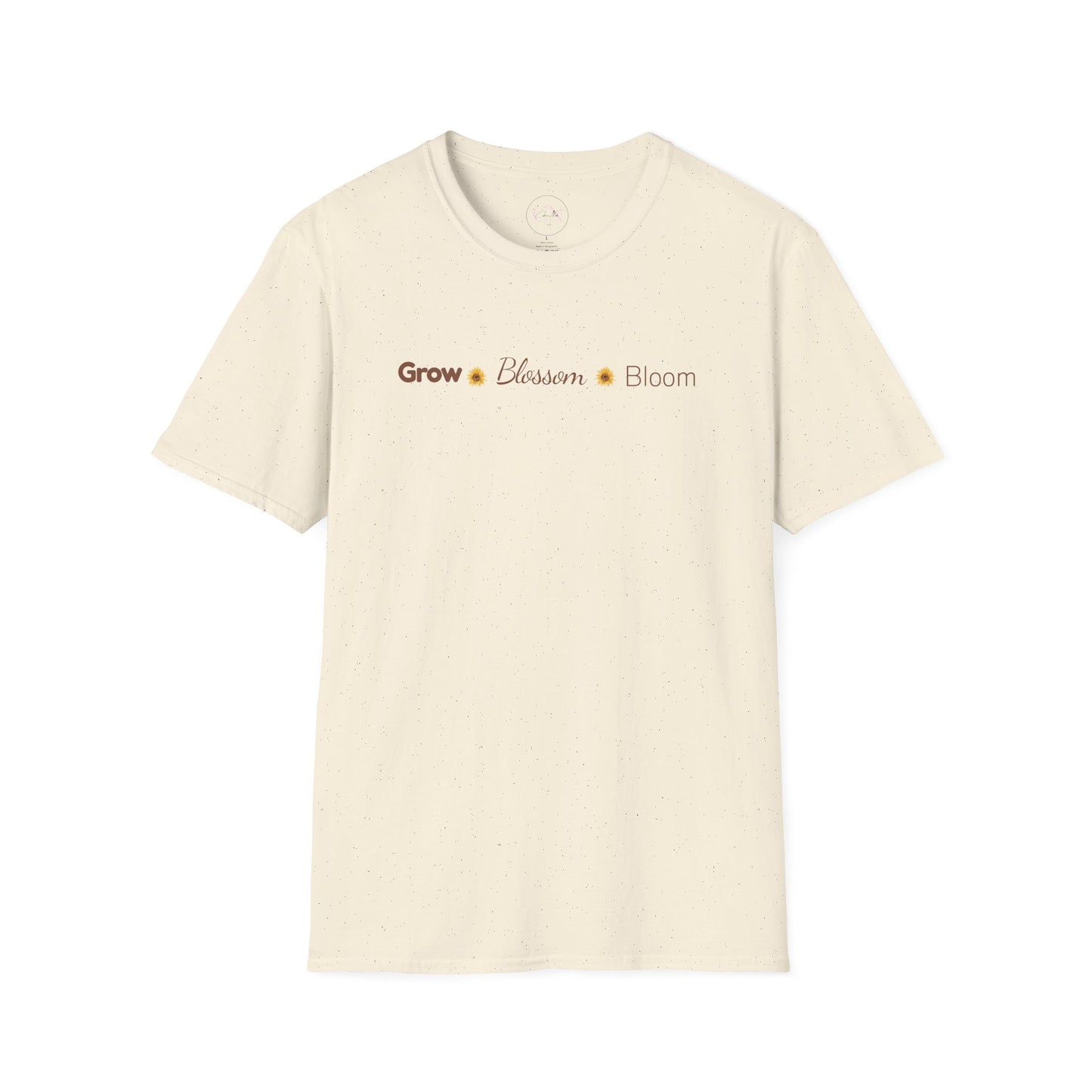 Sunflower "Grow • Blossom • Bloom" T-Shirt — I Am Loved Floral Tee