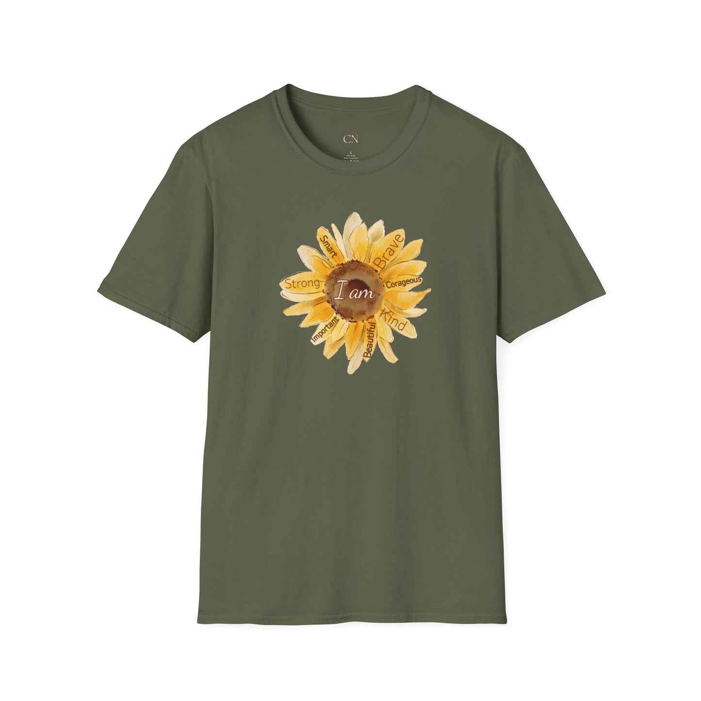 Sunflower — I Am Loved Floral Tee